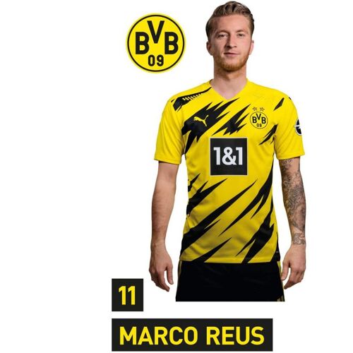 Wall-Art Wandtattoo WALL-ART „BVB Reus Portrait 2020/2021“ Wandtattoos Gr. B/H/T: 66 cm x 120 cm x 0,1 cm, bunt (mehrfarbig) Wandtattoos Wandsticker