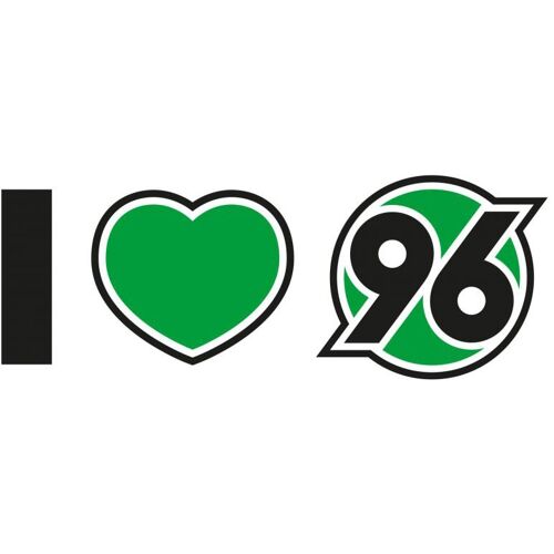 Wall-Art Wandtattoo WALL-ART „Hannover 96 Spruch I love 96“ Wandtattoos Gr. B/H/T: 140 cm x 52 cm x 0,1 cm, bunt (mehrfarbig) Wandtattoos Wandsticker