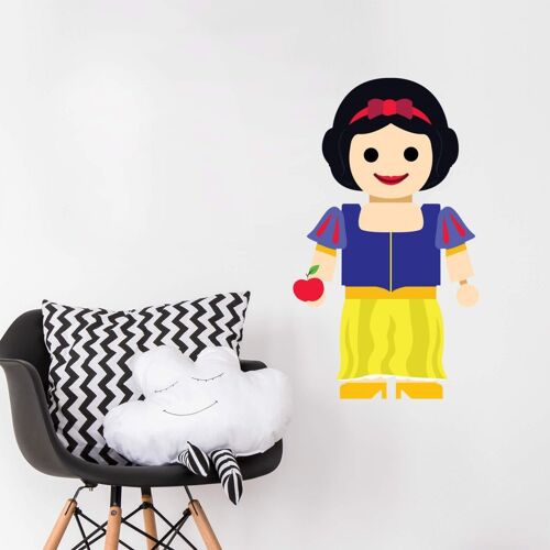 Wall-Art Wandtattoo WALL-ART „Spielfigur Schneewittchen“ Wandtattoos Gr. B/H/T: 80 cm x 138 cm x 0,1 cm, bunt Wandtattoos Wandsticker