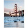 Poster WALL-ART "Golden Gate Bridge" Bilder Gr. B/H/T: 100 cm x 120 cm x 0,1 cm, Brücken, 1 St., bunt Poster