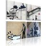 Artgeist Wandbild - Banksy - vier originelle Ideen