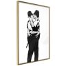 Artgeist Poster - Banksy: Kissing Coppers I