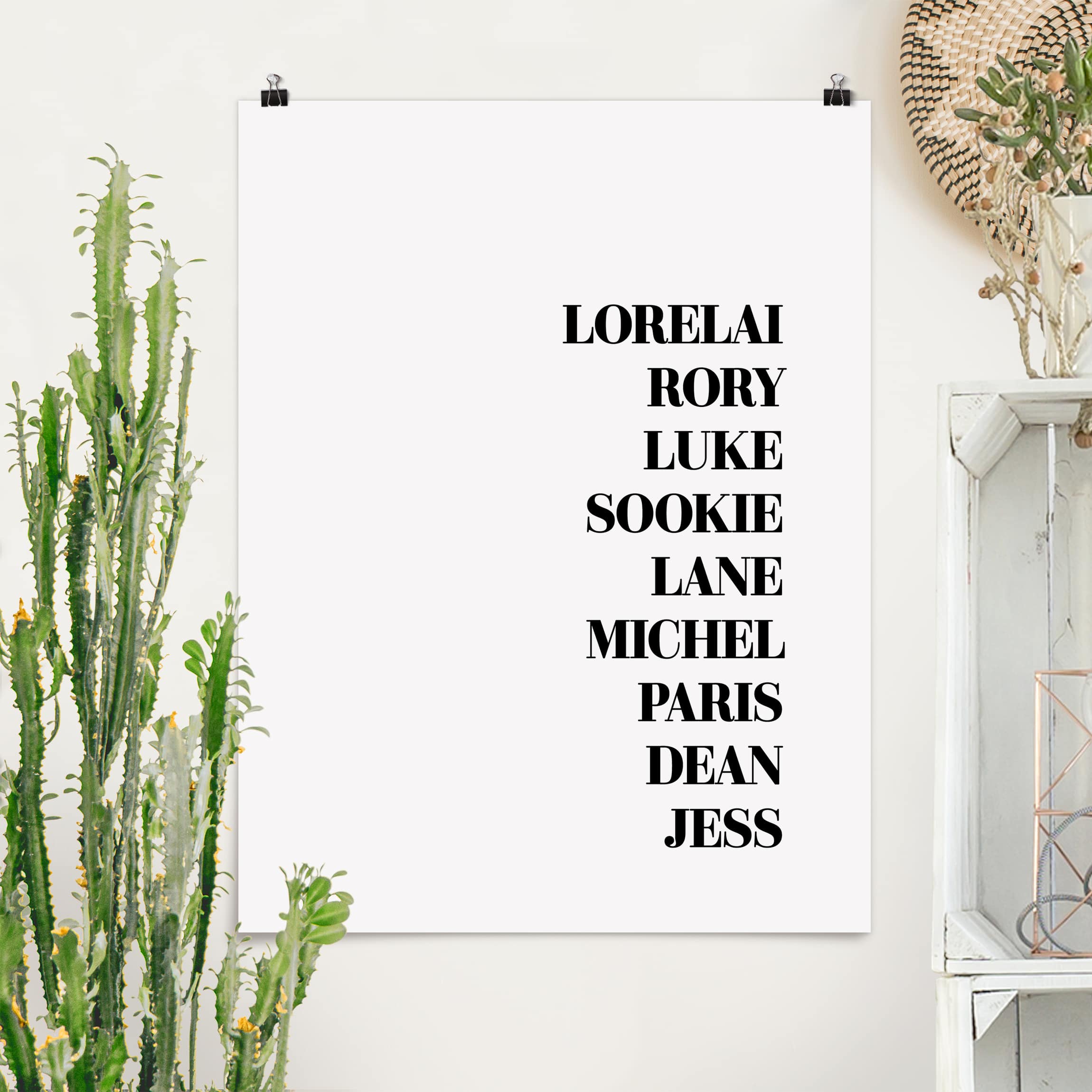 Poster Spruch - Hochformat Lieblingsserien - Gilmore Girls