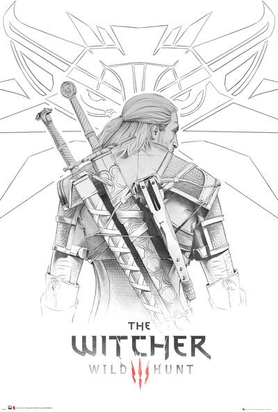 GBEye Poster Witcher - Geralt Sketch