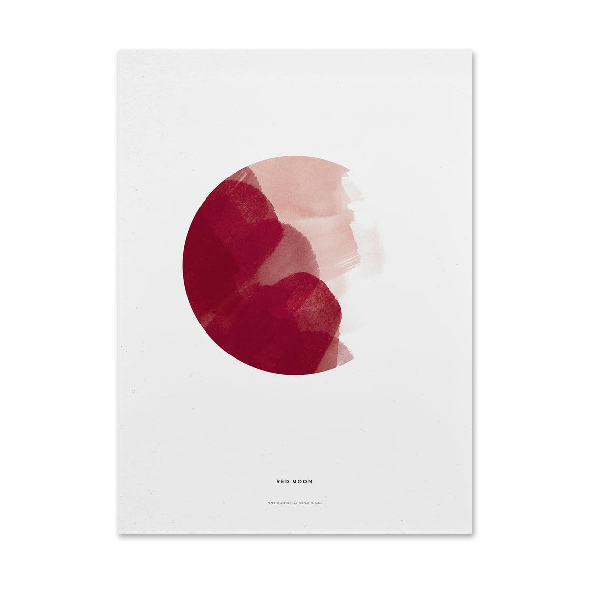 Paper Collective - Red Moon Poster, 50 x 70 cm