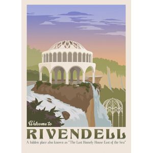 A3 Print - Lord of the rings - Welcome to Rivendell