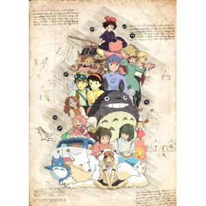 A3 Print - Myazaki - Ghibli 3 Group