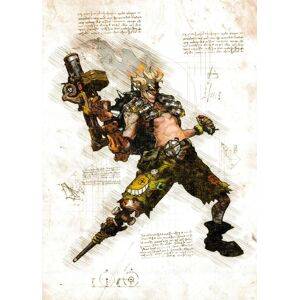 A3 Print - Overwatch artwork - Junkrat