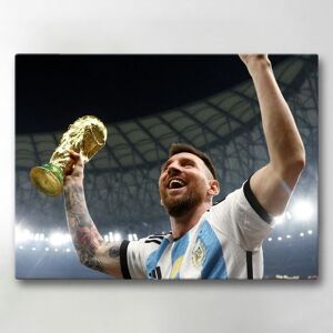 Generic Lærredsbillede / Lærredstryk - Messi World Cup - 40x30 cm - Lærred