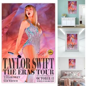 Taylor Plakat The Eras Tour Swift 13. oktober World Tour Filmplakater Swift Vægdekoration Uindrammet 40*60cm