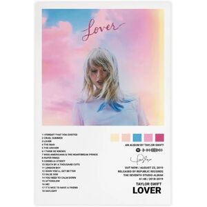 Pop Singer Canvas Plakat til Taylor Swift For Room Estetisk Canvas Vægkonst soveværelse Lover Lover 20*30CM