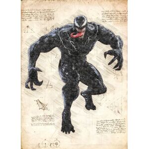 Marvel A3 Print - Venom Multicolor