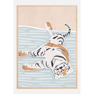Bildverkstad Scandi Sleeping Tiger  Plakat (60x90 Cm)