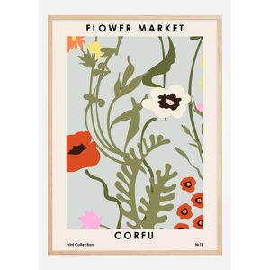 Bildverkstad Flower Market Corfu Plakat (50x70 Cm)
