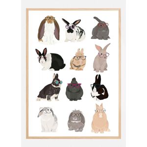 Bildverkstad Rabbit Family Plakat (60x90 Cm)