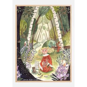 Bildverkstad Princess In The Forest With Flowers Plakat (40x60 Cm)