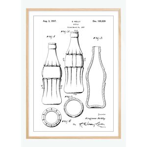 Bildverkstad Patenttegning - Coca Cola-Flaska Plakat (30x40 Cm)
