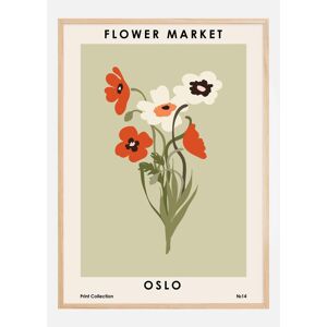Bildverkstad Flower Market Oslo Plakat (50x70 Cm)