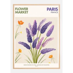 Bildverkstad Flower Market - Paris Plakat (50x70 Cm)