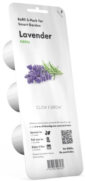 Click And Grow Plantekapsel - Lavendel - 3 Stk. Kapsler