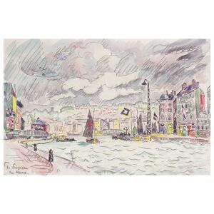 Legendarte Cuadro lienzo - Le Havre - Paul Signac - cm. 60x90