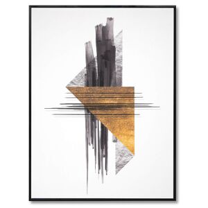 Koketto Home Cuadro abstracto, cuadro grande con marco negro para comedor