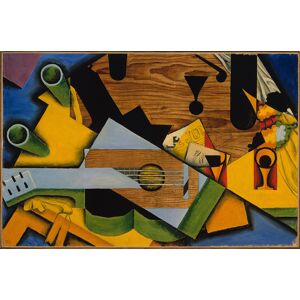 Legendarte Cuadro lienzo - Naturaleza Muerta Con Guitarra - Juan Gris - cm. 60x90