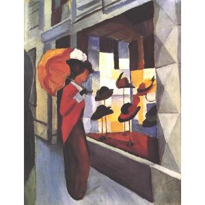 Legendarte Cuadro lienzo - Sombrerería - August Macke - cm. 60x80