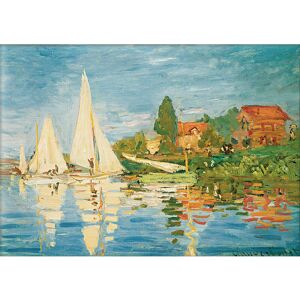 Legendarte Cuadro lienzo - de Regata en Argenteuil - Claude Monet - cm. 60x80