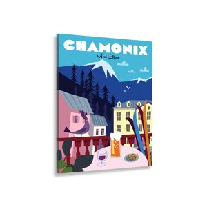 Hexoa Chamonix cuadro mont blanc impresión sobre lienzo 60x90cm