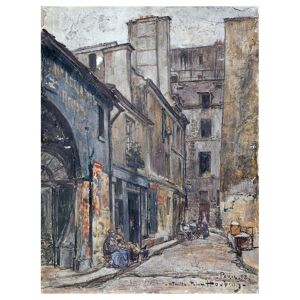 Legendarte Cuadro lienzo - La Calle Taille-Pain - Frédéric Houbron cm. 60x80