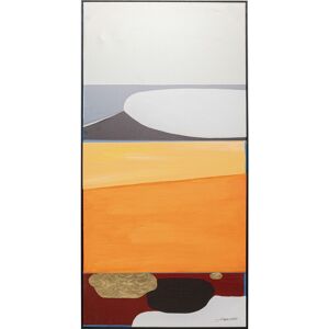 Kare Design Cuadro Formas abstractas naranja 73x143cm