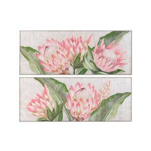 Adda Home Set de 2 cuadros rosa de pvc 60x4x150cm