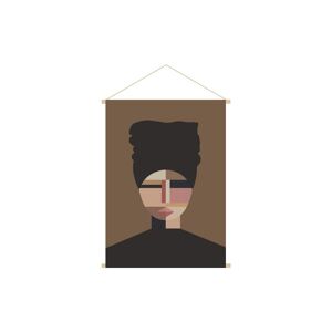 Miliboo Kakemono con retrato de mujer 40 x 60 cm TURBA