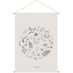 Miliboo Kakemono infantil con bosque otoñal 40 x 60 cm FORET