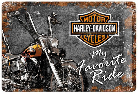 Retro metallitaulu Harley-Davidson My Favorite Ride 20x30cm