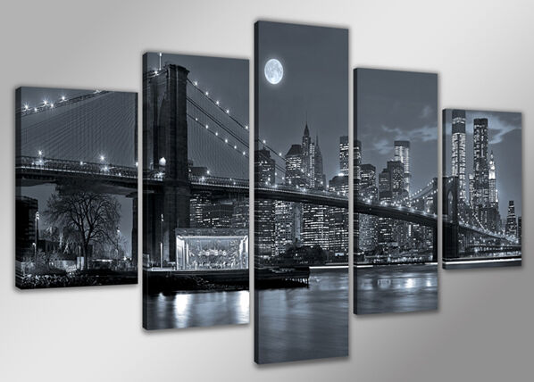Viisiosainen taulu NEW YORK 200x100 cm
