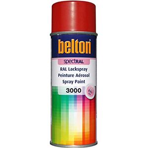 belton SpectRAL RAL 3000 Spray de peinture rouge feu, satiné brillant, 400 ml – Qualité professionnelle - Publicité