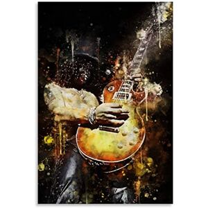 GPEIHANG Art Peinture Impression sur Toile Slash Guns N Roses 80s Guitarists Art Poster pour la décoration de la Chambre Affiches et Photos 23.6"x35.4"(60x90cm) sans Cadre - Publicité