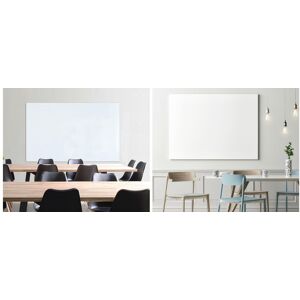 Franken Tableau en verre design, 1.000 x 650 mm, blanc pur