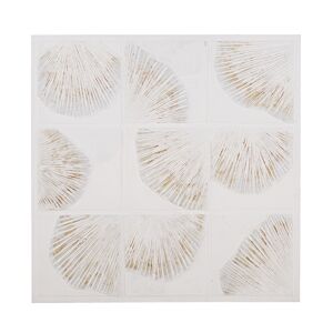 Maisons du Monde Toile peinte blanche et grise 140x140