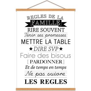 EMDE Affiche Kakemono Regles de la Famille 60x80cm