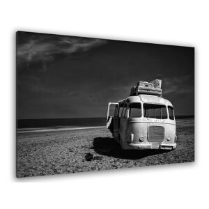 Hexoa Tableau beached bus toile imprimee 120x80cm