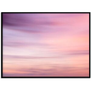 Momark Affiche avec cadre noir - Ciel rose - 50x70