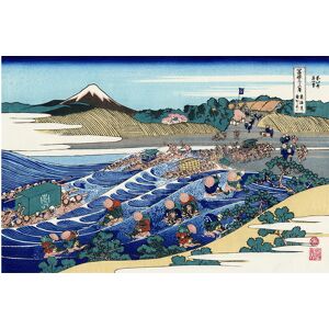 Legendarte Tableau Le Mont Fuji Vu Depuis Kanaya Katsushika Hokusai 80x120cm