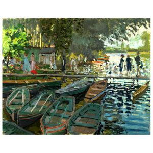 Legendarte Tableau Baigneurs a la Grenouillere Claude Monet 80x100cm