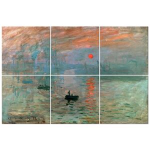 Legendarte Tableau impression Soleil Levant - Claude Monet 100x150cm