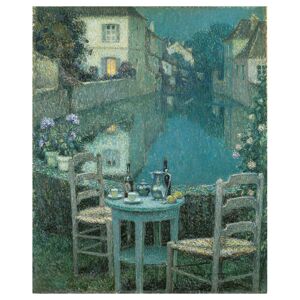 Legendarte Tableau - Une Petite Table Au Crépuscule - Henri le Sidaner 60x75cm