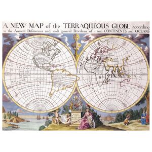 Legendarte Tableau - Cartographie ancienne Carte No. 15 80x100cm