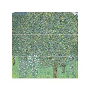 Legendarte Tableau Rosiers Sous Les Arbres - Gustav Klimt 150x150cm